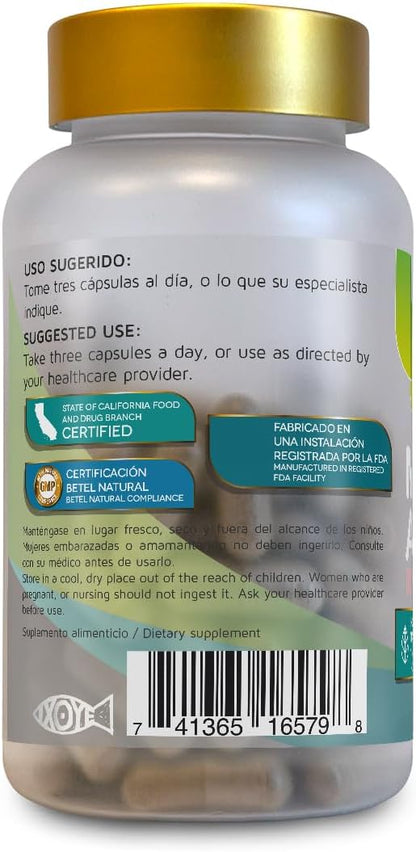 Betel Natural Premium Melon Amargo (Bitter Melon) Capsules - Easy-to-Swallow Capsules - 1500 mg Per Serving
