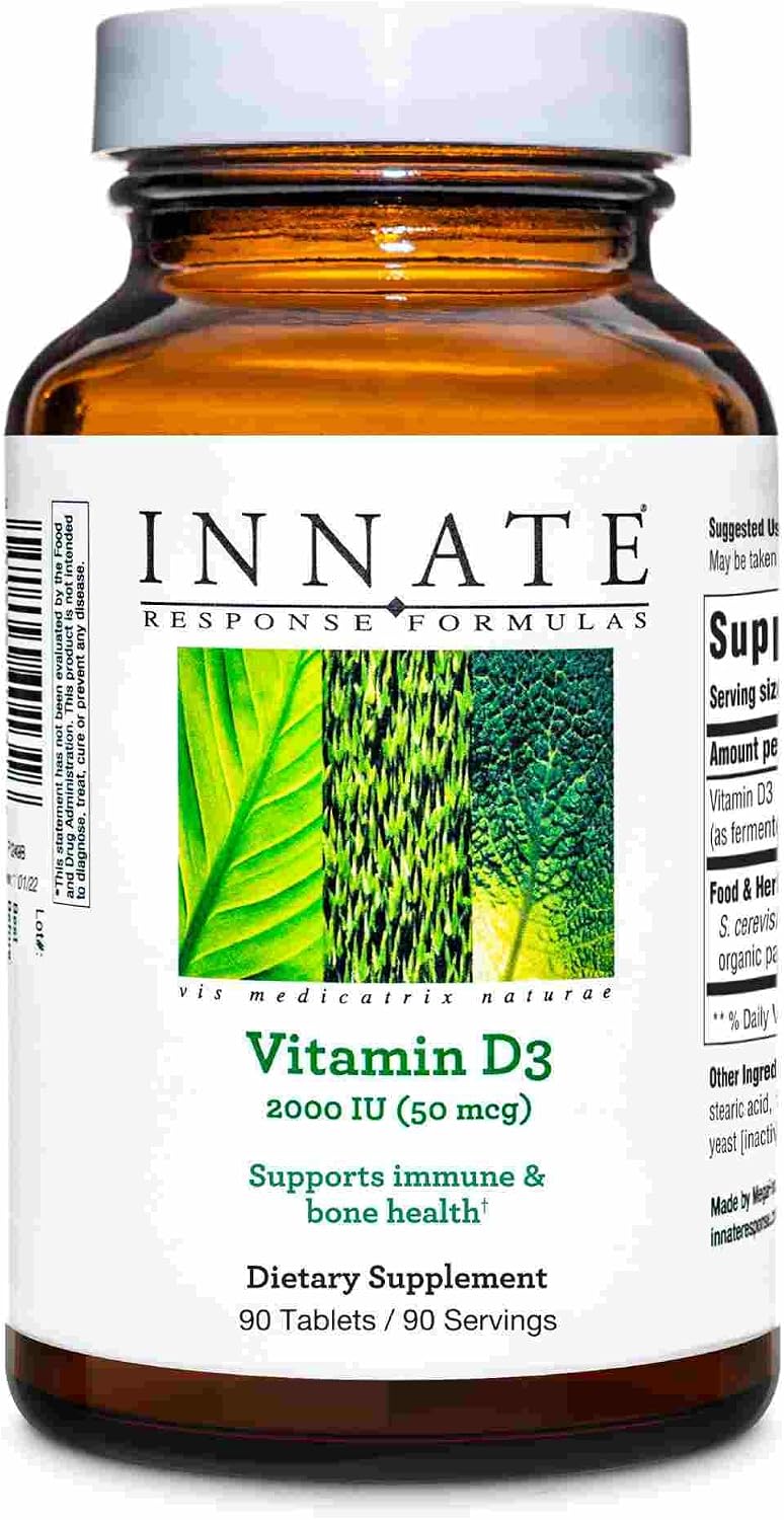 INNATE Response Formulae Vitamin D3 2000 IU (50 mcg) - 90 Tablets - görsel 1