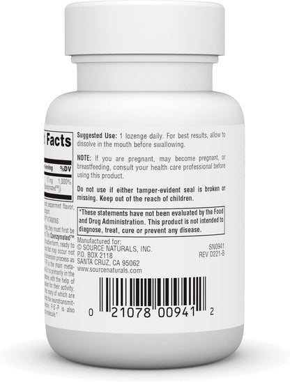 Source Naturals Coenzymated B-6 – 25 mg Pyridoxal-5-Phosphate (P5P) Lozenges, 60 Lozenges
