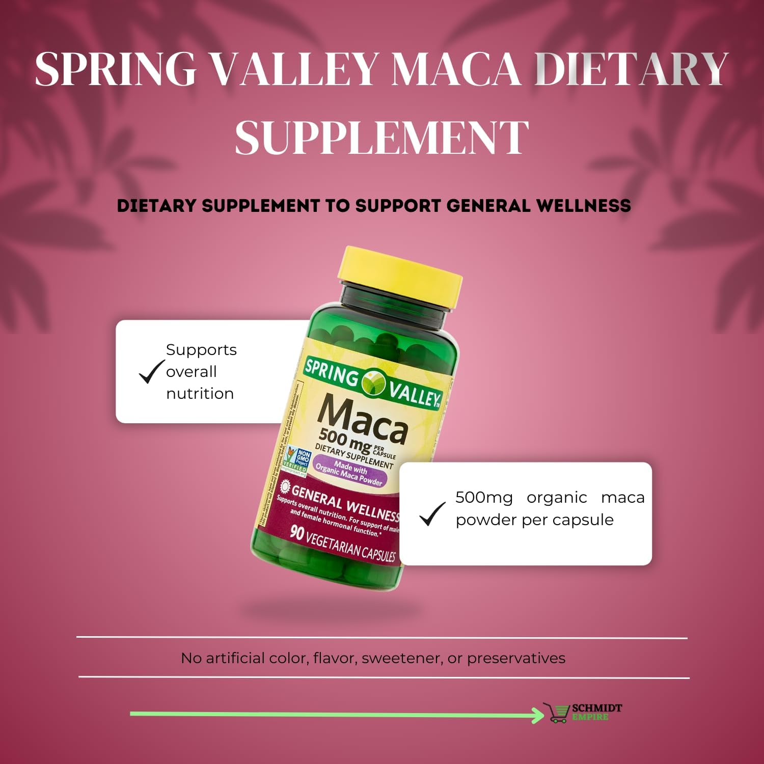Maca Food Supplement, 500 mg, to Support General Wellbeing (90 Capsules) - görsel 7