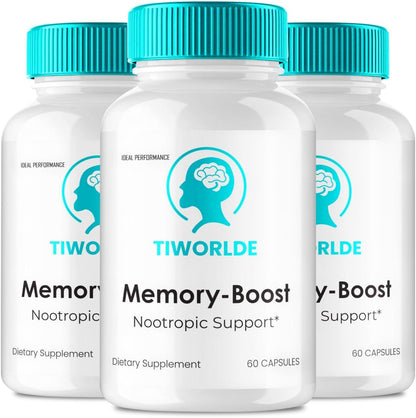 Tiworlde Memory Boost Capsules - Tiworlde Memory-Boost Advanced Formula Nootropic Food Supplement Capsules for Nerve and Brain Health Support, MemoryBoost All Natural Support Reviews (3 Pack)