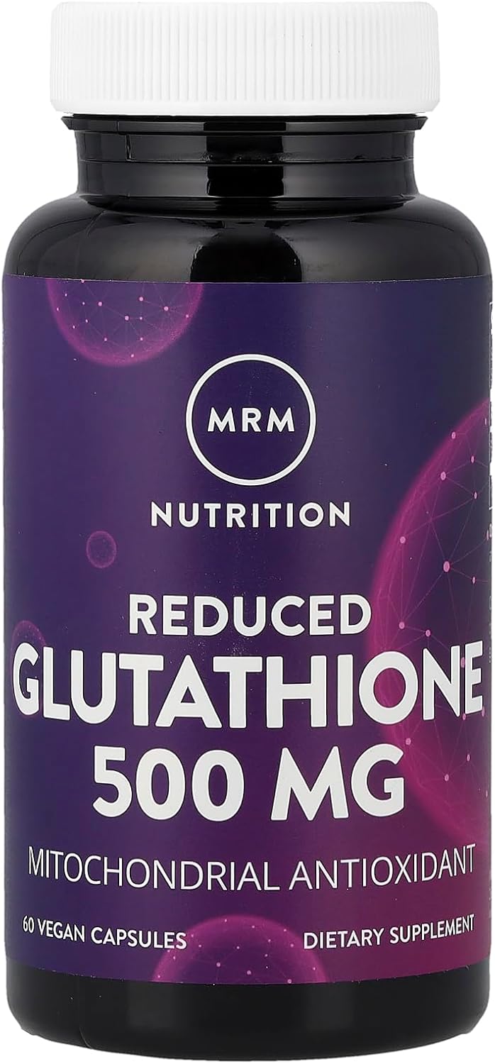 MRM Nutrition Reduced Glutathione Capsules - 500mg Food Supplement - 60 Servings - görsel 1