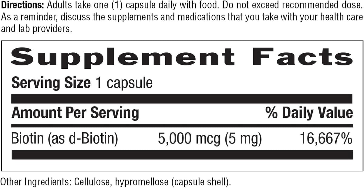 Country Life Biotin High Potency, 5mg, 120 Tablets - görsel 5