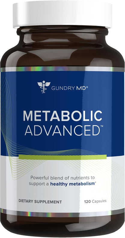 Gundry MD Metabolic Advanced Nutrient Blend with Berberine - 120 Capsules