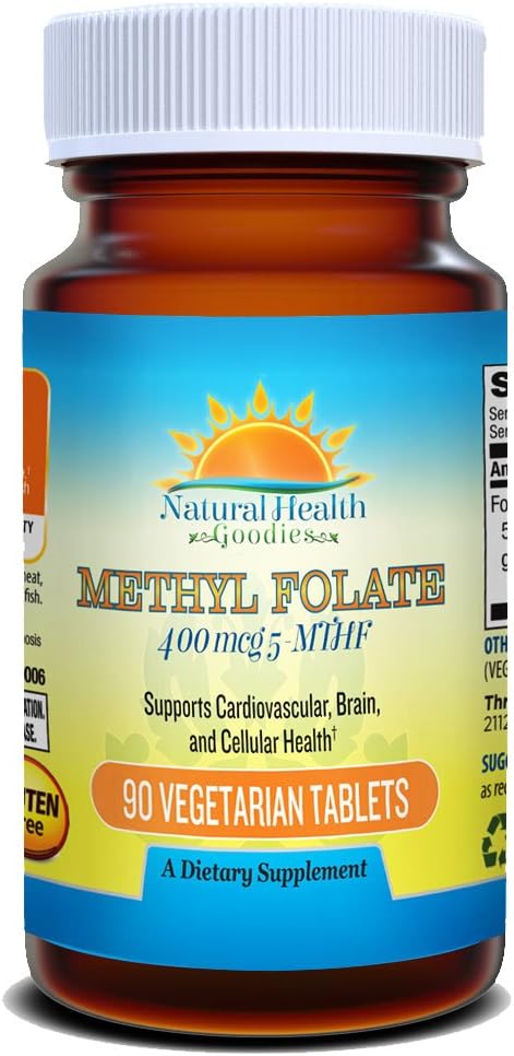 Natural Health Goodies Folate 400 mcg 5-MTHF (667 mcg DFE) Methylfolate - görsel 1
