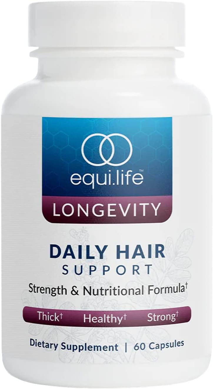 Equilife Daily Hair Support Supplement, Blend with Biotin, 60 Capsules - görsel 1