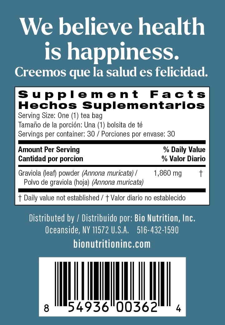 Bio Nutrition Graviola Soursop Tea - 30 Tea Bags - görsel 7
