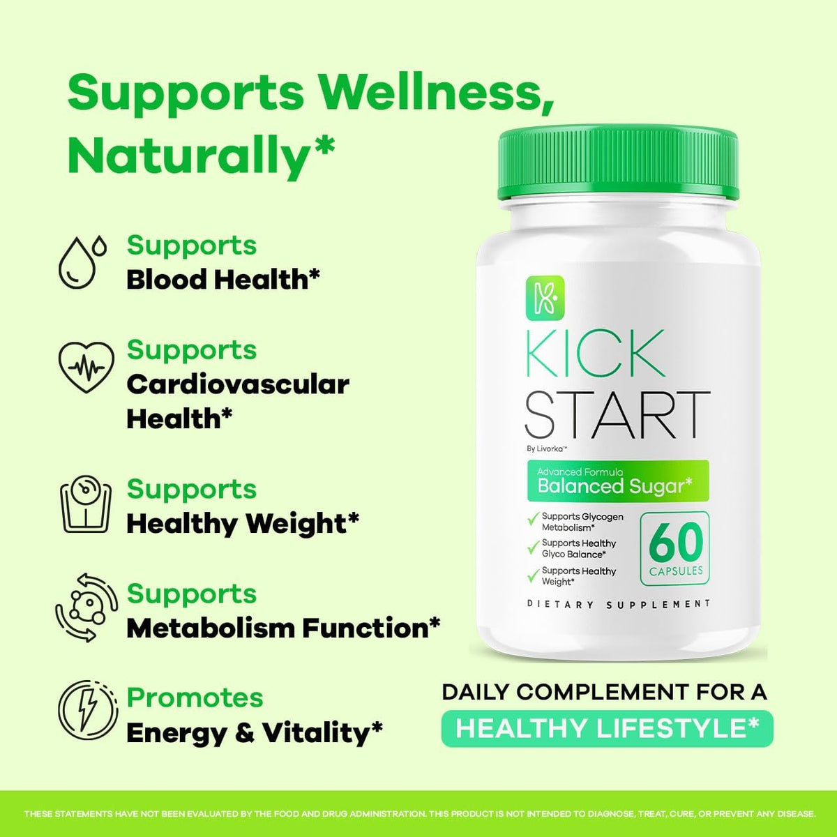 Kick Start Glyco Optimiser Capsules (60 Capsules) - görsel 3