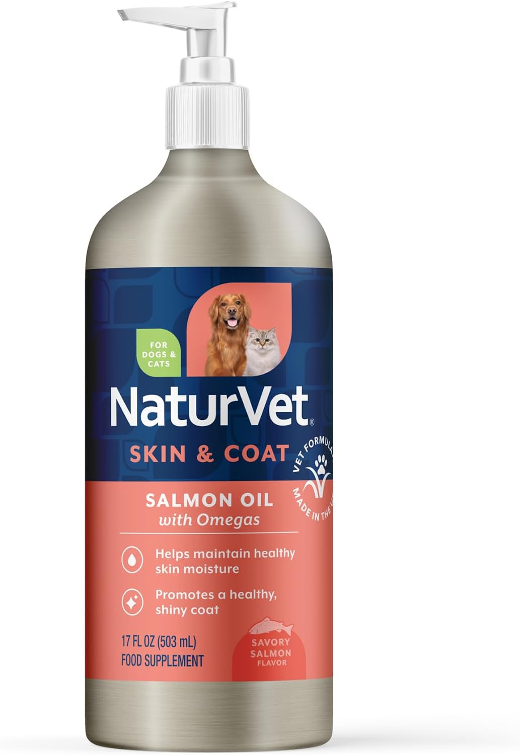 NaturVet – Omega-Gold Plus Salmon Oil | Supports Healthy Skin & Glossy Coat | Enhanced with DHA, EPA, Omega-3 & Omega-6 | for Dogs & Cats | 90 Soft Chews - görsel 8