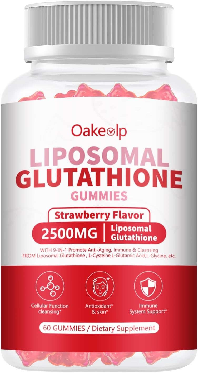 Extra Powerful 2500mg Liposomal Glutathione Gummies for Skin Radiance, Enhanced Absorption – Complex with L-Cysteine, L-Glycine, Milk Thistle for Liver Health, Antioxidant Support for Healthy Ageing - görsel 8