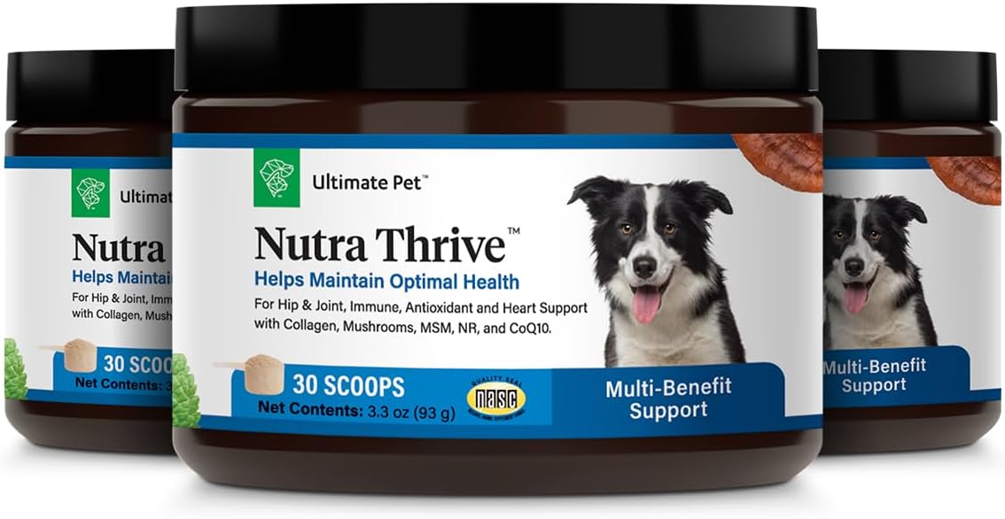 Ultimate Pet Nutrition Nutra Thrive Canine - 40-in-1 Nutritional Powder Supplement for Dogs (30 Scoops) - görsel 4