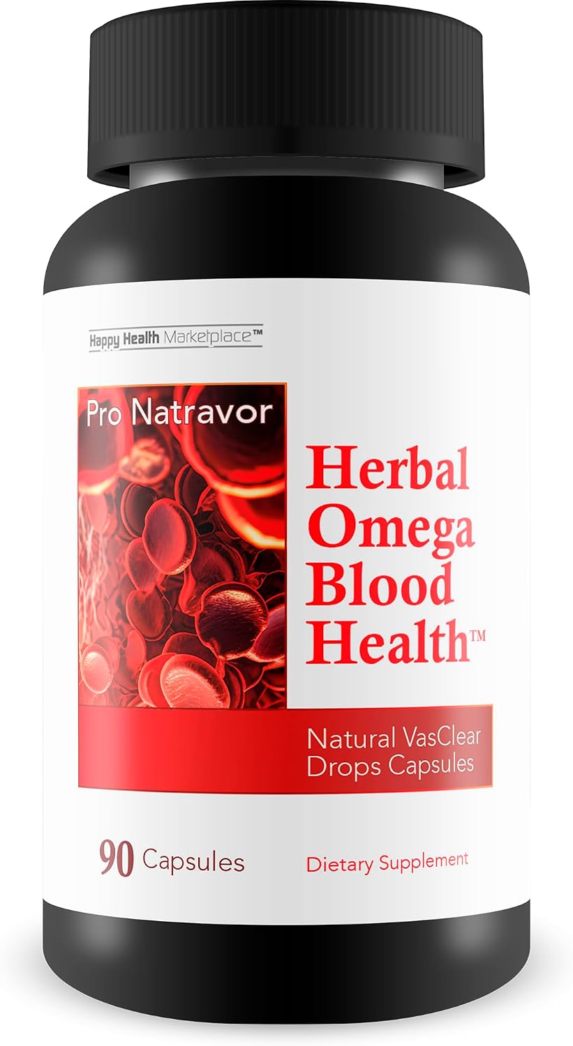 Herbal Omega Blood Health – Blood Flow Circulation Support Supplement - görsel 1