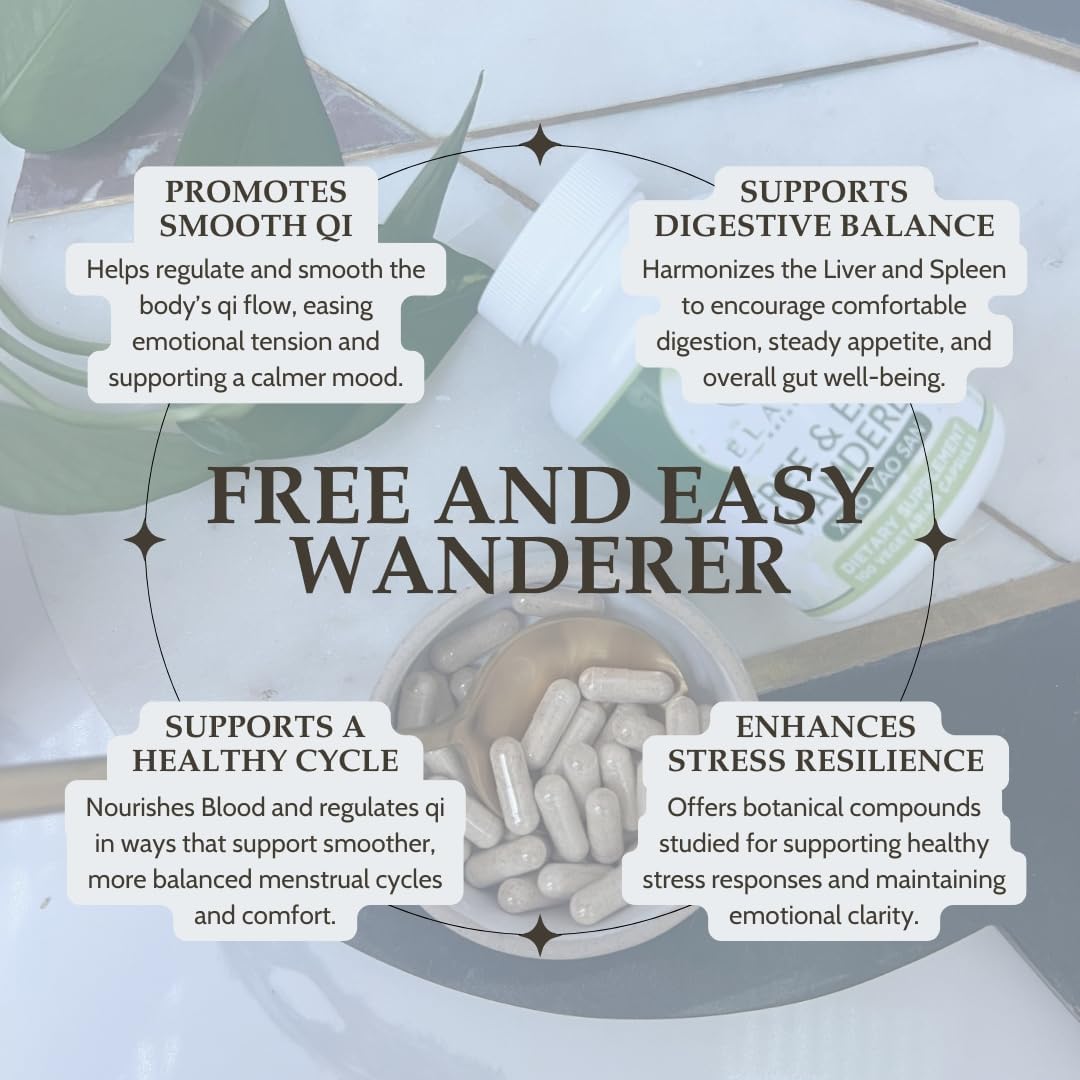 Xiao Yao San, Free and Easy Wanderer - 100 Vegetarian Capsules - görsel 5