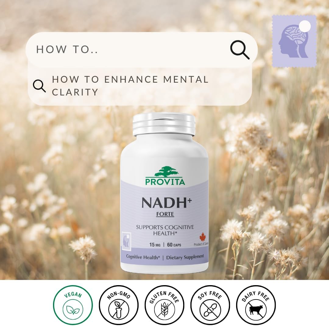 PROVITA NADH+ Forte - Cognitive Support with NADH, CoQ10 & Chlorophyll - görsel 2