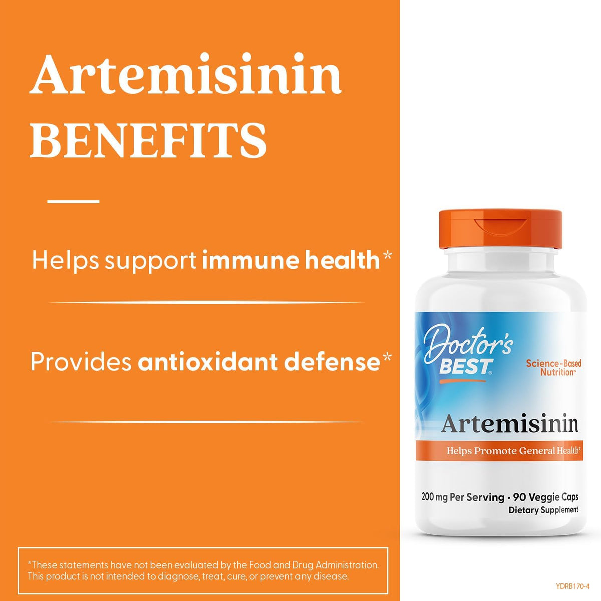 Doctor's Best Artemisinin Supplement – 200 mg per Serving, 90 Vegetable Capsules - görsel 3