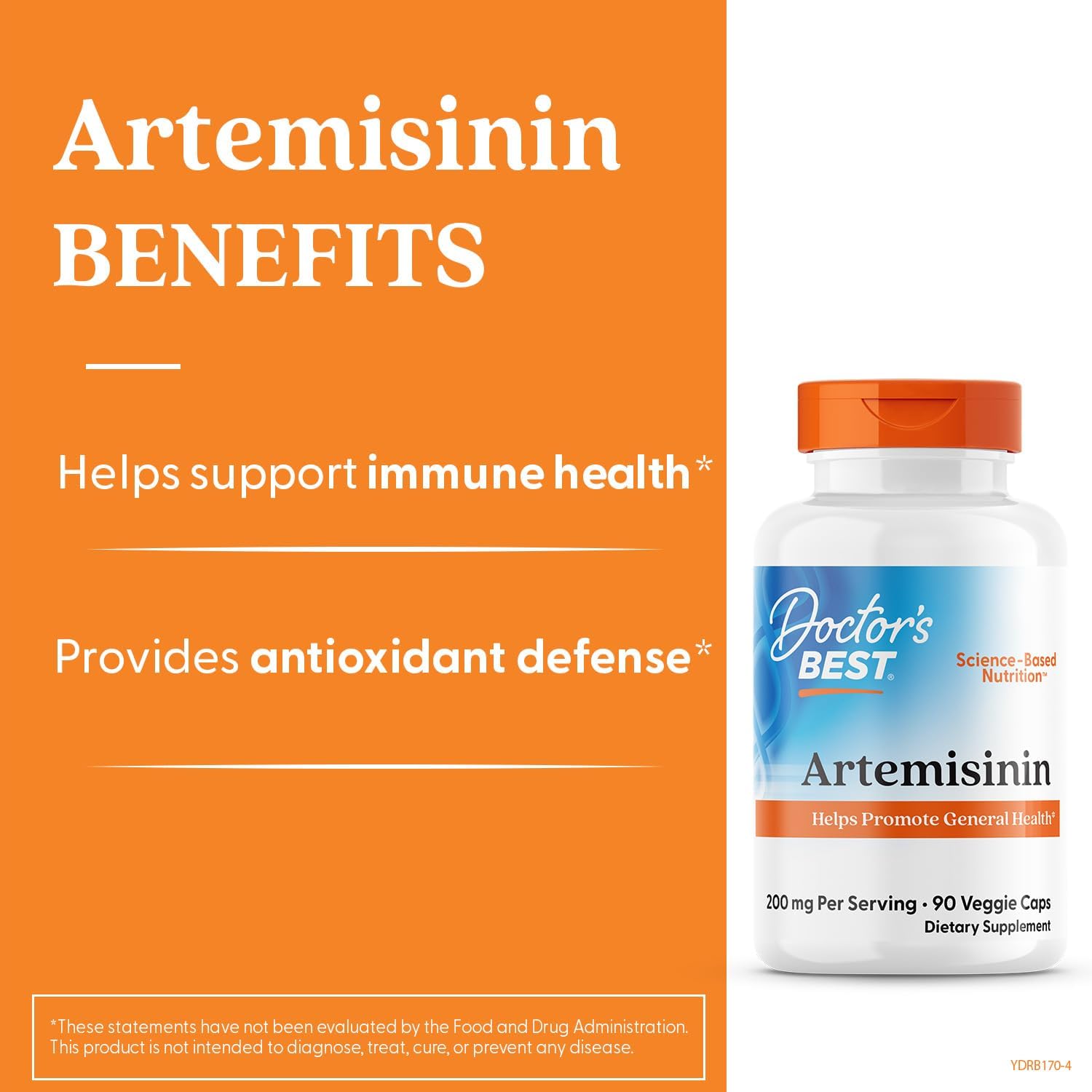 Doctor's Best Artemisinin Supplement – 200 mg per Serving, 90 Vegetable Capsules - görsel 3