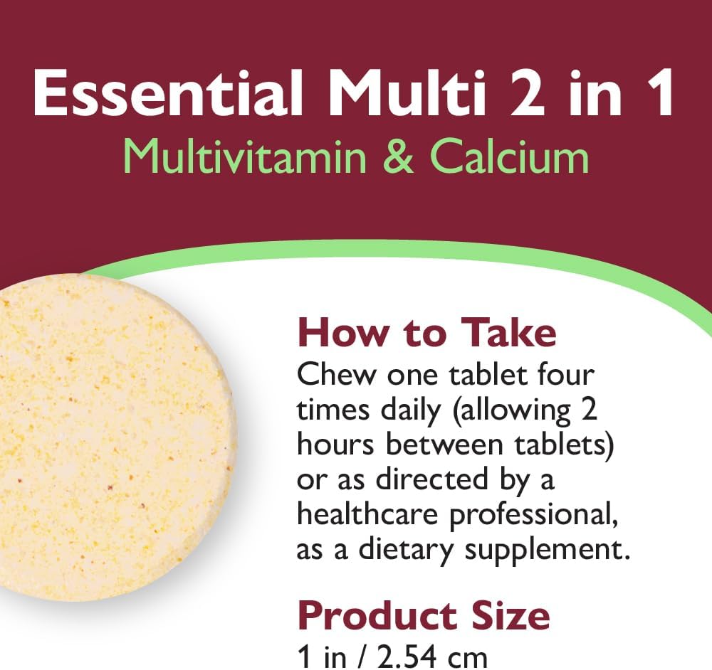 Celebrate Vitamins 2-in-1 Bariatric Multivitamin with Calcium Citrate - Orange Pineapple (120 Chewables) - görsel 6