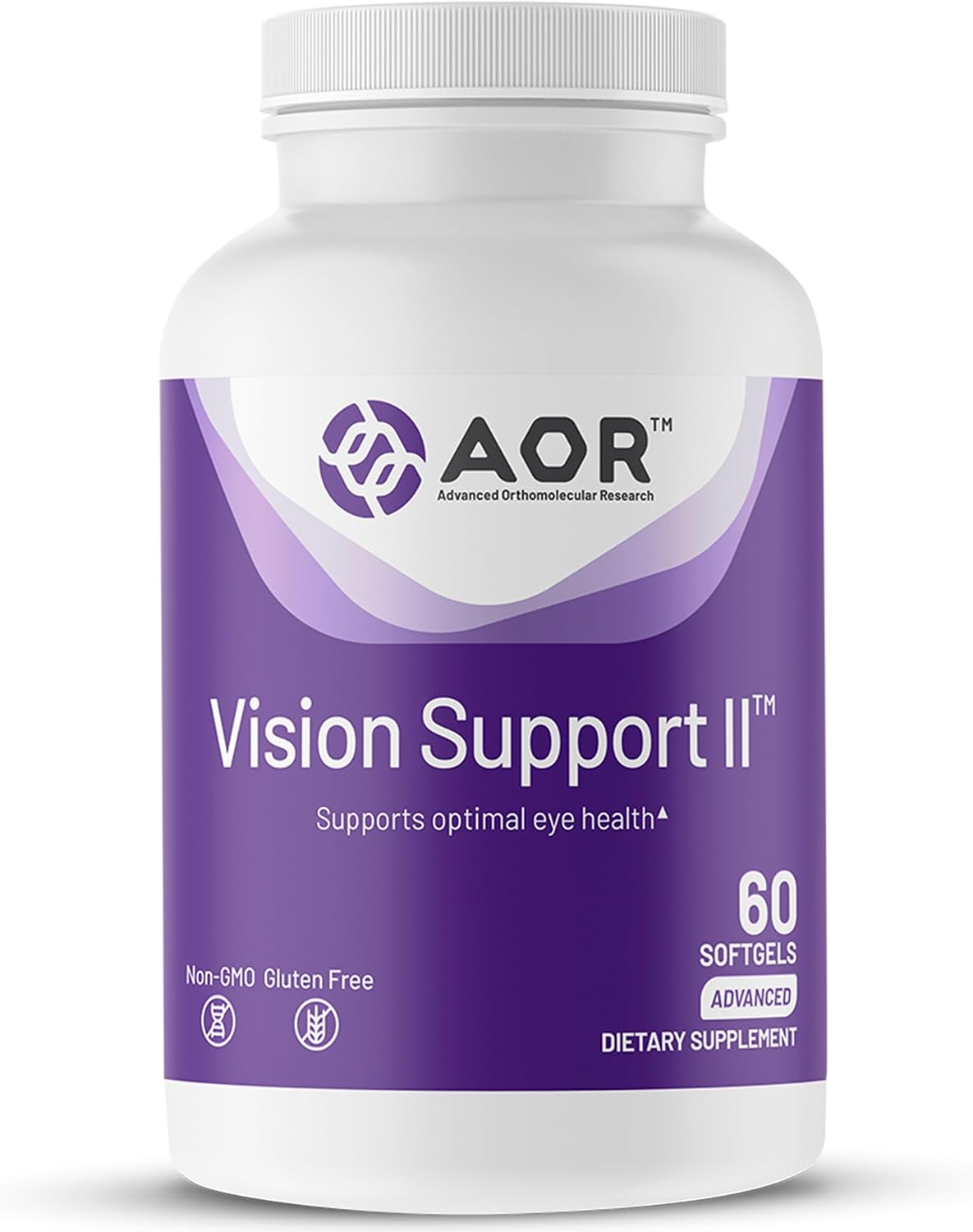 AOR Vision Support II 60 Soft gel capsules, 30-Day Supply – with Lutein, Zeaxanthin, Astaxanthin – Non-GMO, Gluten-free - görsel 1