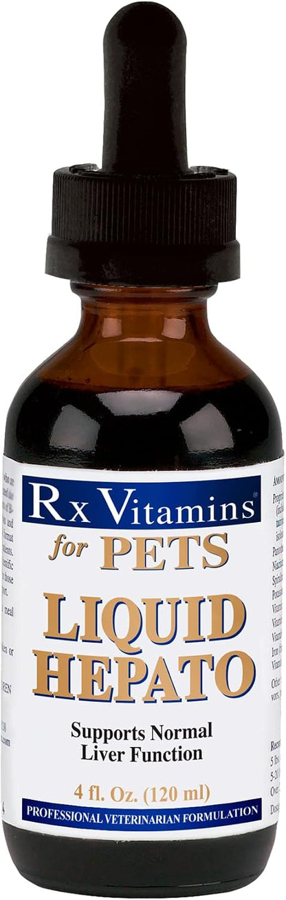 Rx Vitamins Liquid Hepato for Dogs and Cats, Original 120 ml