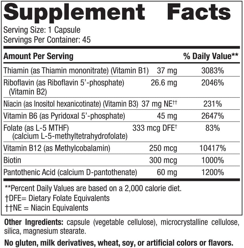 Nordic Naturals Vitamin B Complex - Once-Daily Vegan Capsules for Energy and Metabolism - görsel 2