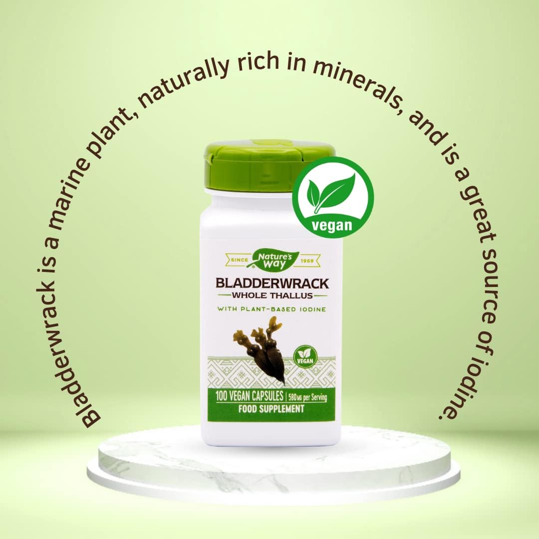 Nature's Way Bladderwrack - 100 Vegetarian Capsules - görsel 2