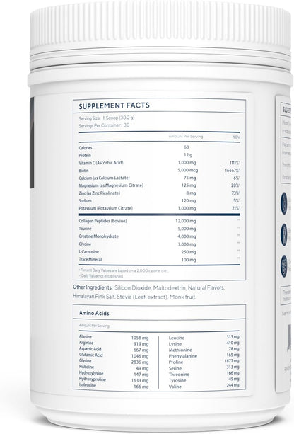 Renue By Science Skin & Body Essentials - Collagen Peptides, Electrolytes, Creatine & BCAA Powder, Chocolate