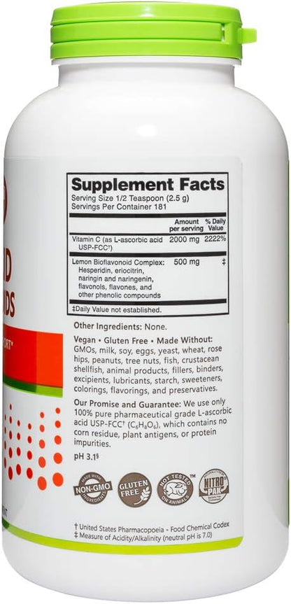 NutriBiotic Ascorbic Acid with Bioflavonoids Powder, 454 g