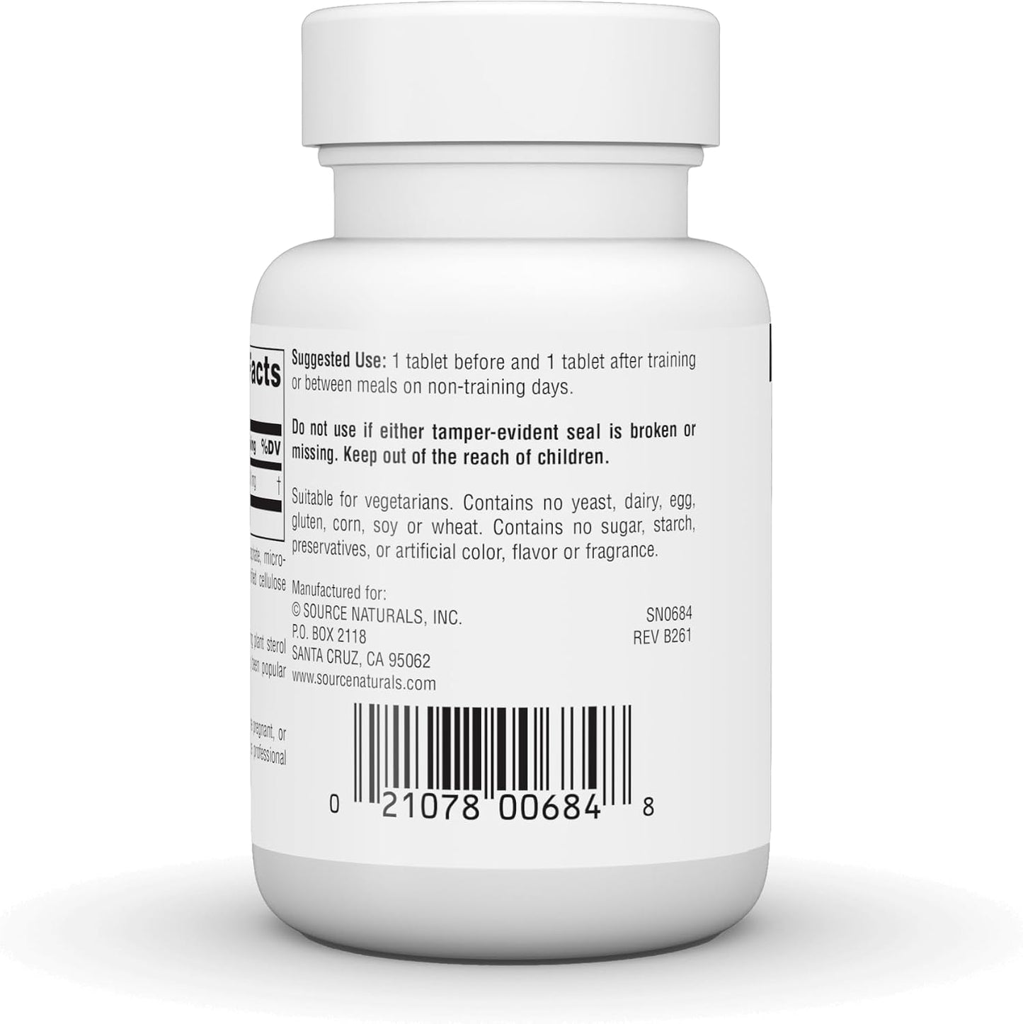 Source Naturals Gamma Oryzanol 60 mg - Athletic Series Food Supplement - 100 Tablets - görsel 4