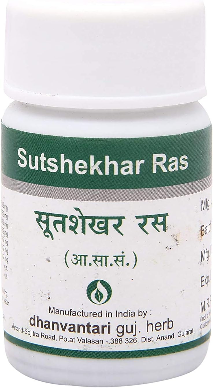 Radhe Dhanvantari Sutshekhar Ras - 60 Tablets - görsel 1