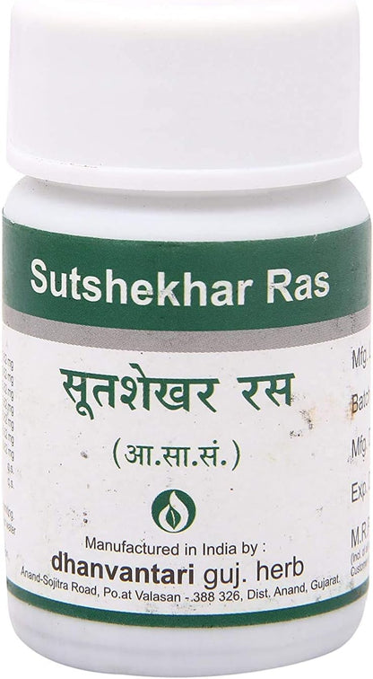 Radhe Dhanvantari Sutshekhar Ras - 60 Tablets