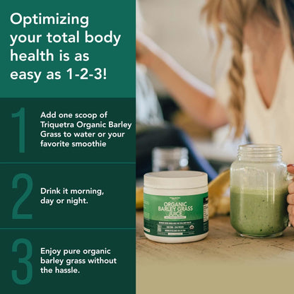 Organic Barley Grass Juice Powder - Grown in Volcanic Soil of Utah - Raw & BioActive Form, Cold-Pressed then CO2 Dried – Gluten-free, GMO free, Vegan - 150 g