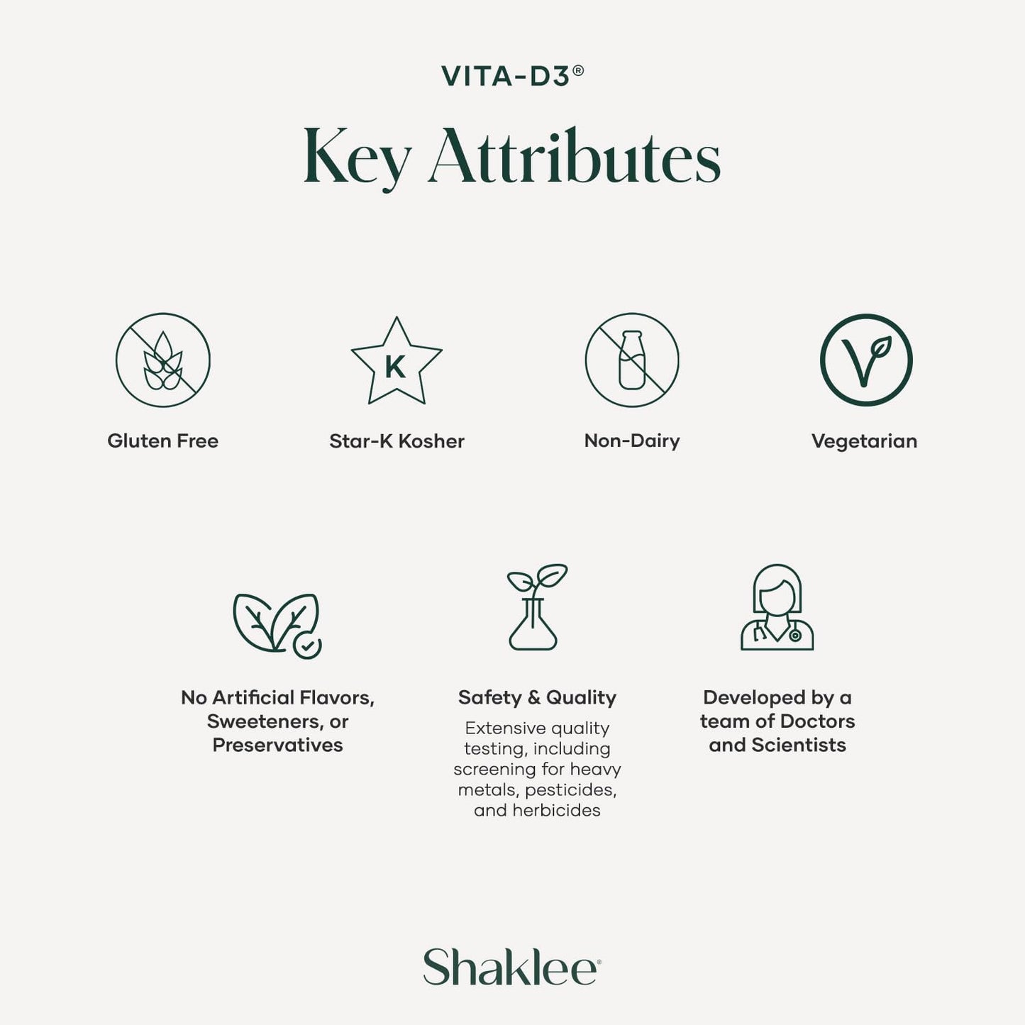 Shaklee Vita-D3® 2,000 IU (50 mcg) – High-Strength Vitamin D3 for Bone, Muscle and Immune Health | 90 Tablets - görsel 3