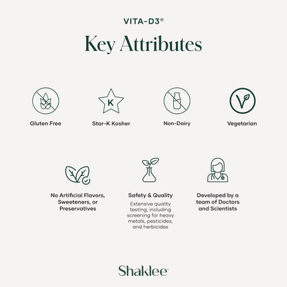 Shaklee Vita-D3® 2,000 IU (50 mcg) – High-Strength Vitamin D3 for Bone, Muscle and Immune Health | 90 Tablets