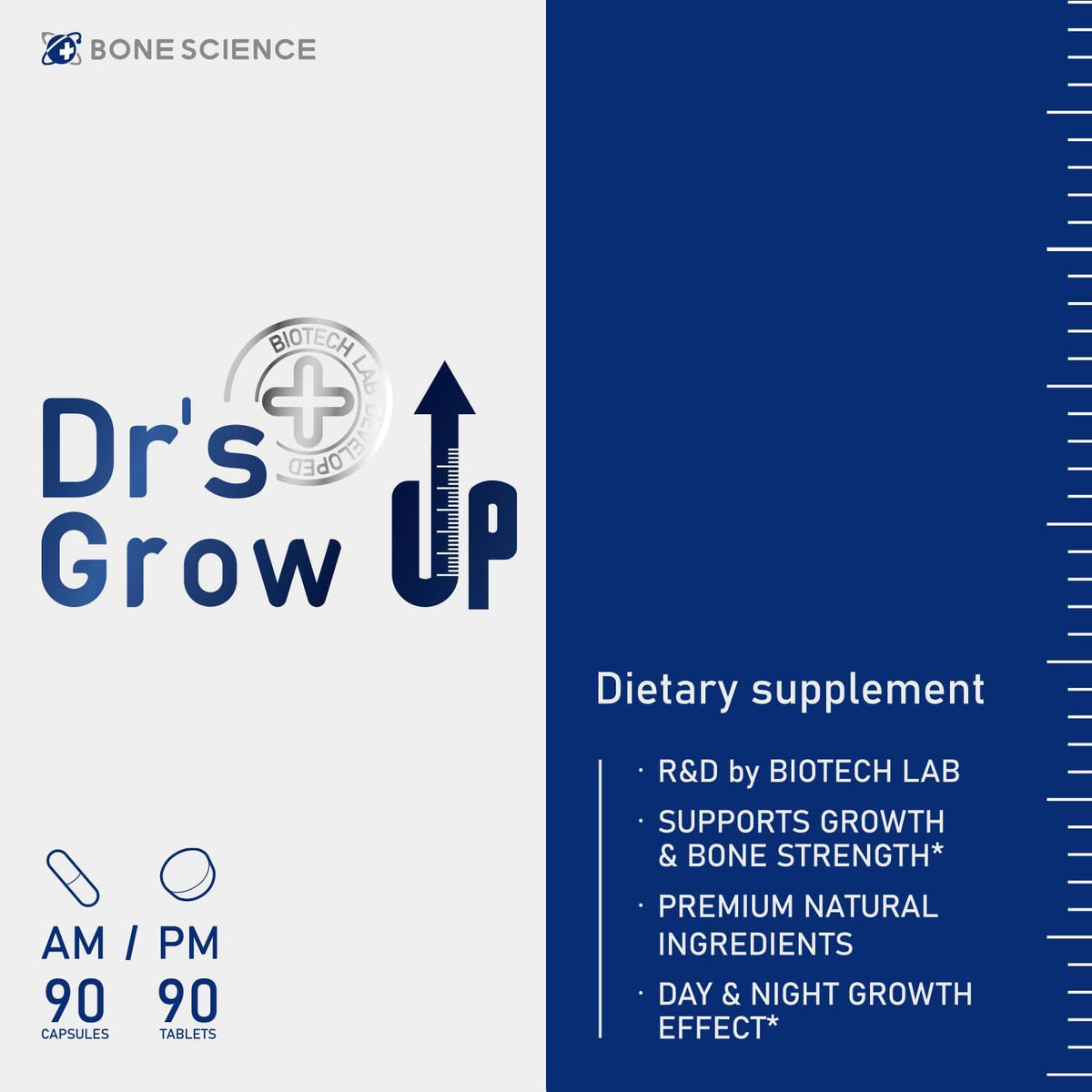 BONE SCIENCE Dr’s Grow UP AM & PM Bone and Growth for Kids and Teens, Day and Night System - görsel 2