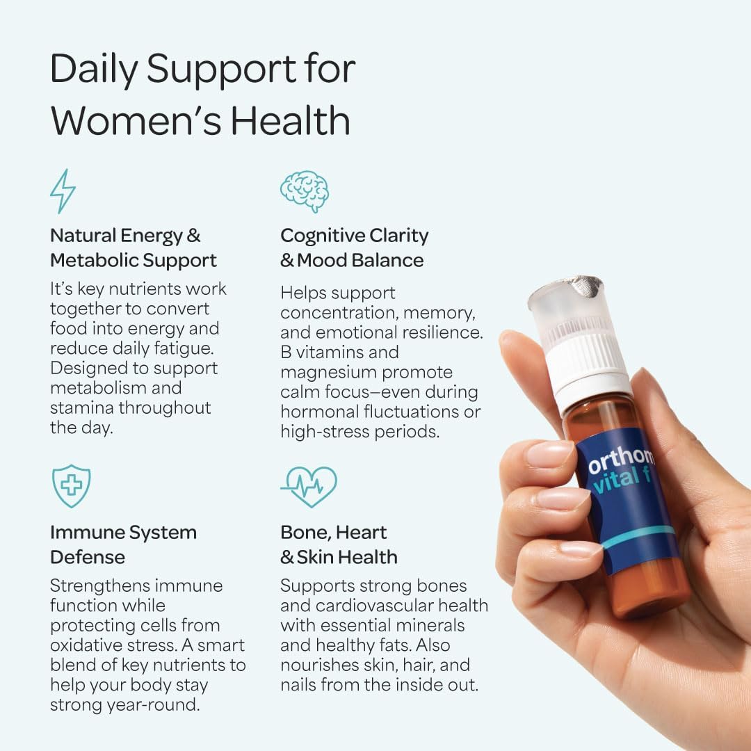 Orthomol Vital F – Daily Multivitamin for Women, 30-Day Supply (Liquid + Capsules) - görsel 4