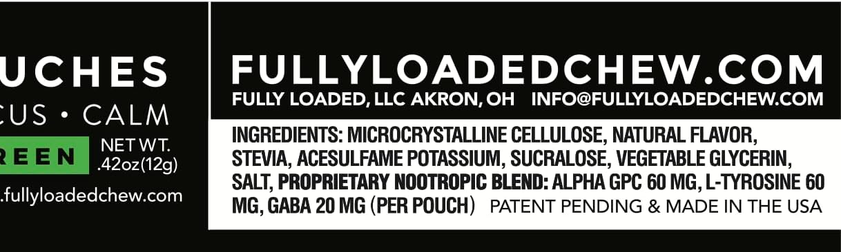 Fully Loaded Bullseye Alpha Nootropic Pouches (Wintergreen, 5 Cans) - görsel 3