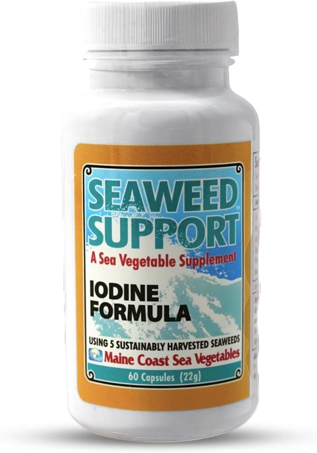 Maine Coast Sea Vegetables Seaweed Support Iodine Formula – Organic Seaweed Blend – 60 Capsules - görsel 1