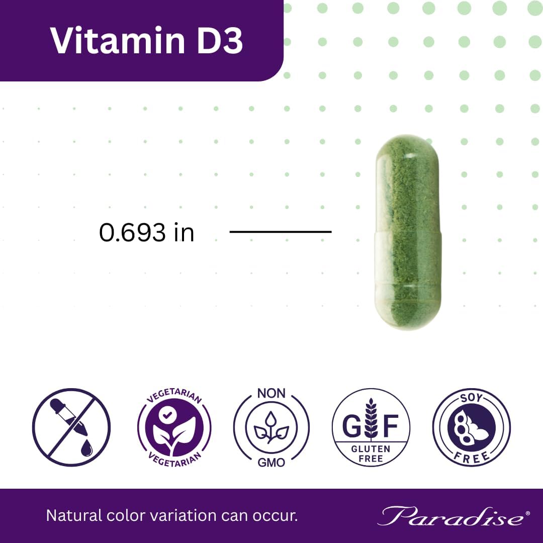 Paradise Herbs Earth's Blend Vitamin D3 with – Alkalising Effect: Greens like spirulina and chlorella may help – Image 8