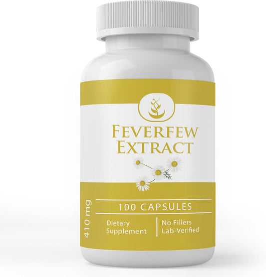 Pure Original Ingredients Feverfew Extract (100 Capsules) Always Pure, No Additives Or Fillers, Lab Verified