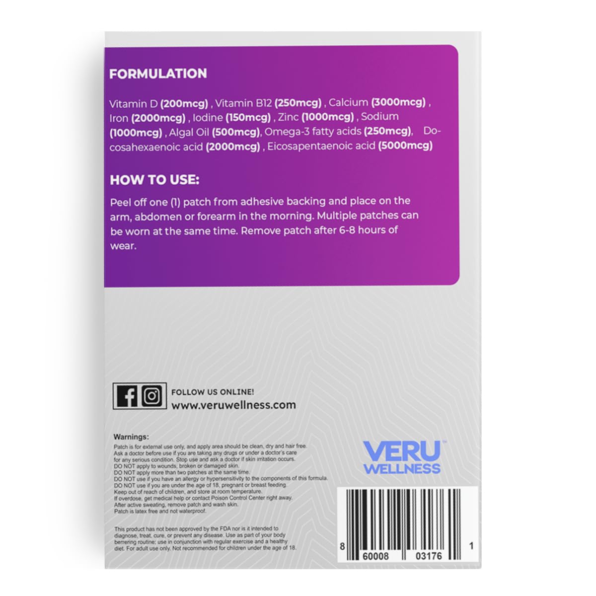 Multivitamin Daily Patch – 60 Patches - görsel 2