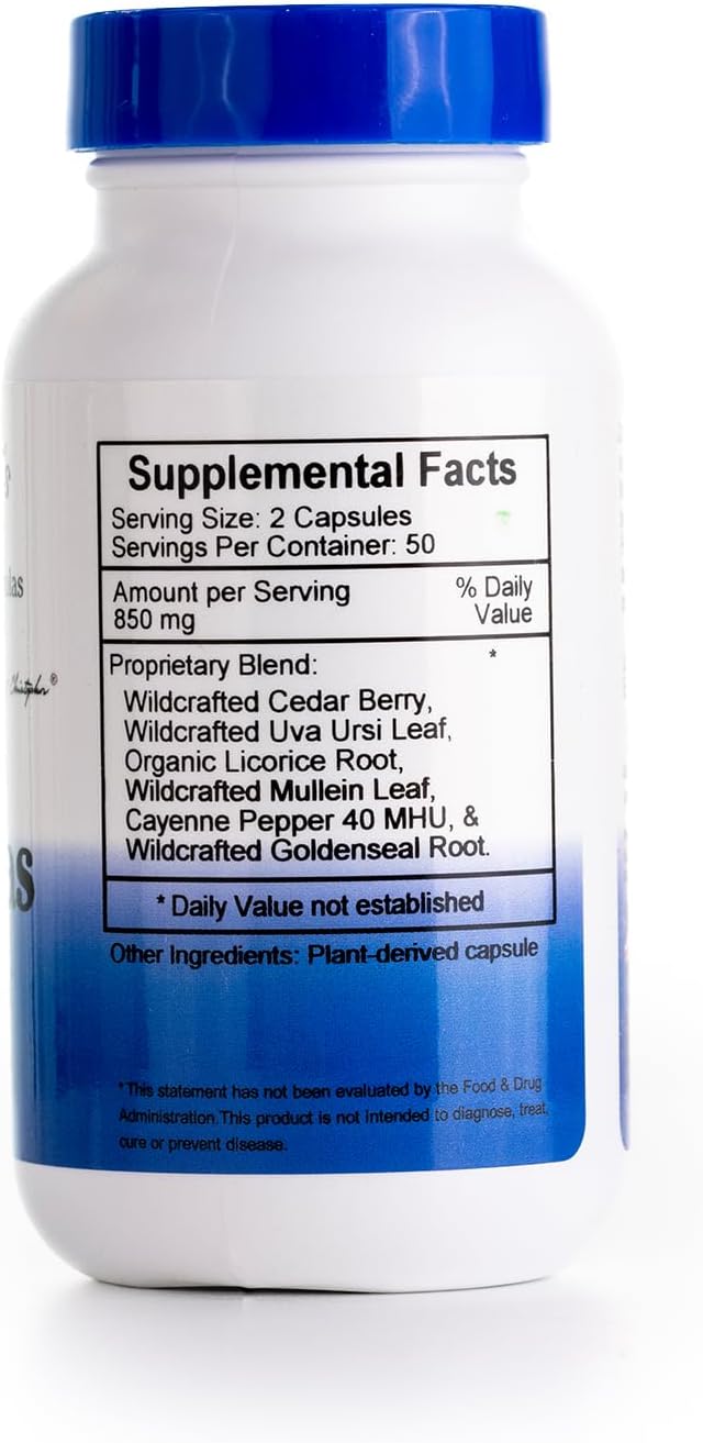 Christopher's Original Formulae Pancreas Formula - Herbal Supplement for Pancreas Cleanse, Detox & Digestive Support, 100 Capsules - görsel 2