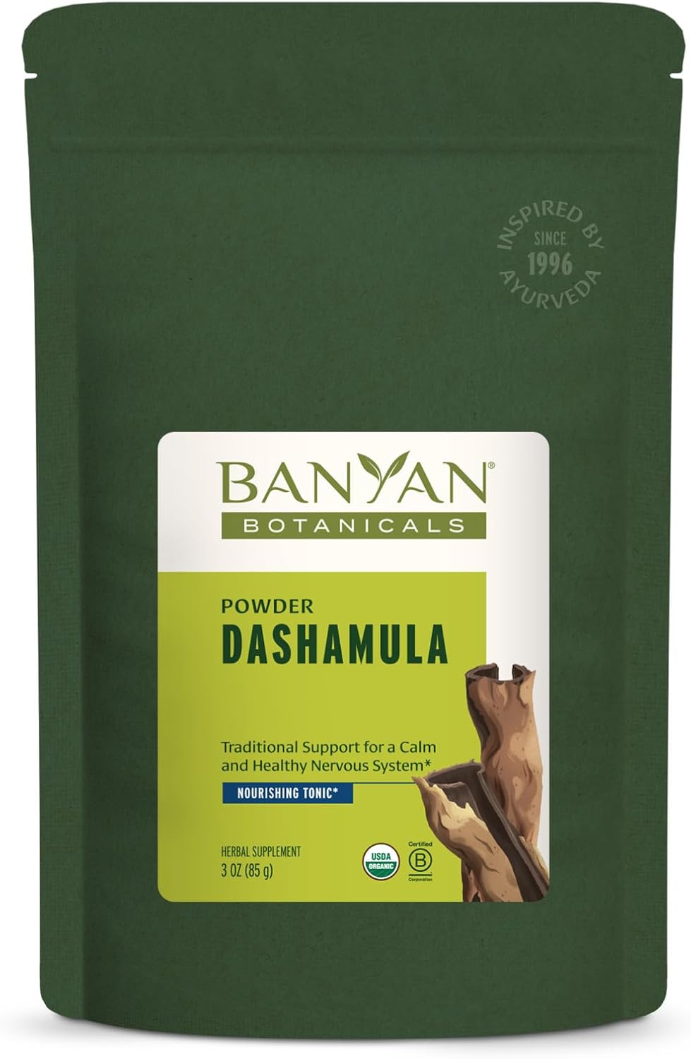 Banyan Botanicals Dashamula Powder – Calming Ayurvedic Formula – Organic Stress Supplement (227g) - görsel 10