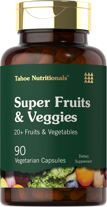 Tahoe Nutritionals Super Fruits and Veggies Capsules - 90 Count – Image 1