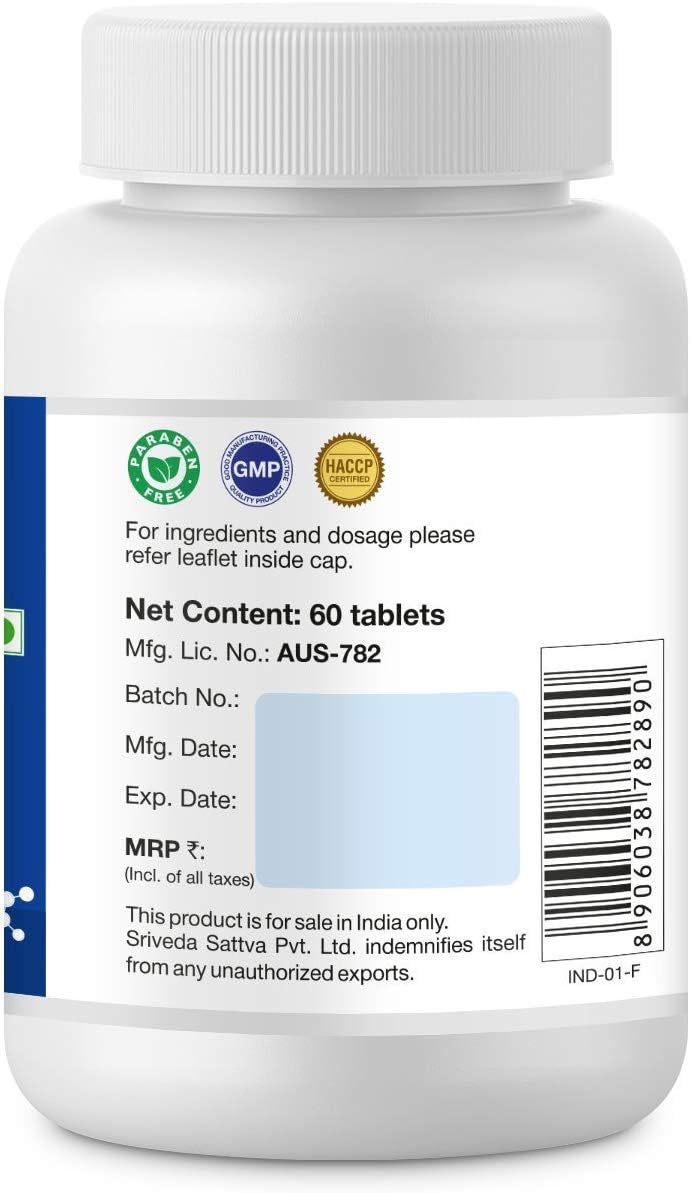 Sri Sri Tattva Mehantaka Vati, 1000 mg, 60 Tablets (Pack of 2) - görsel 2