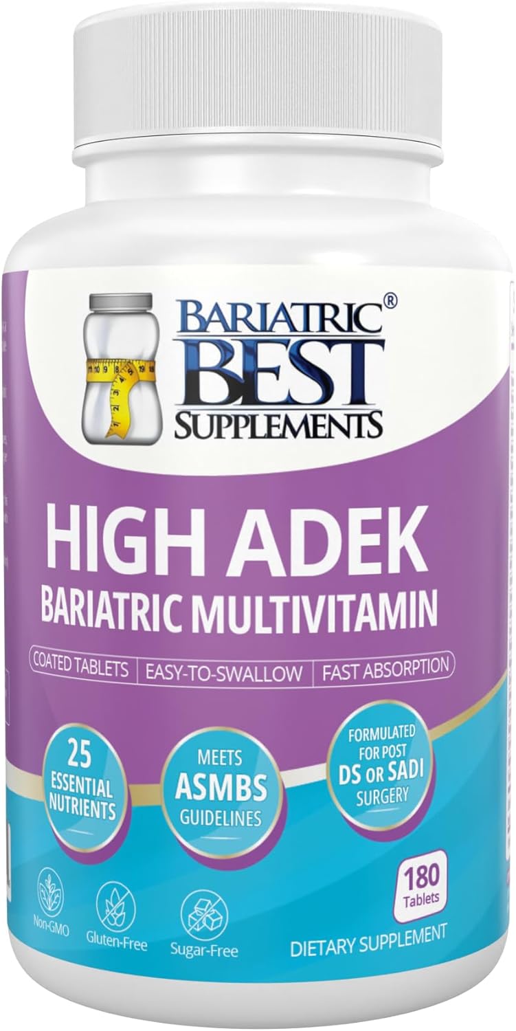 High ADEK Bariatric Multivitamin – DS, SADI & BPD/DS Surgery Support – 180 Tablets - görsel 1