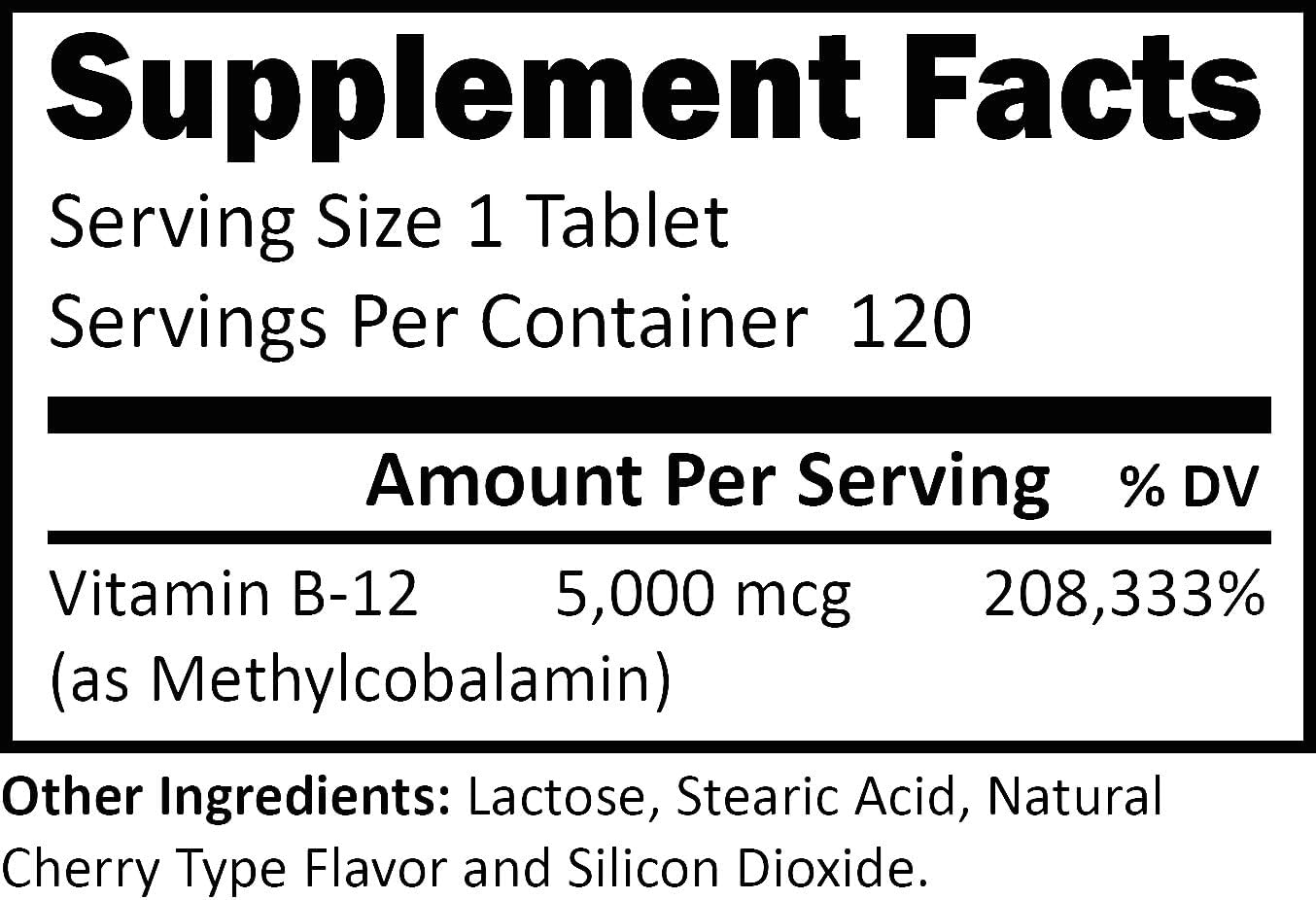 R-Garden Vitamin B-12 5000 mcg Sublingual Tablets, 120 Count - görsel 2
