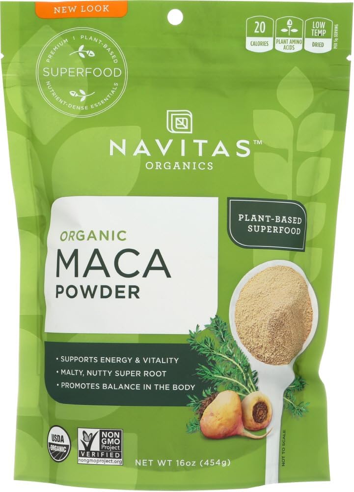 Raw Maca Powder 454g by Navitas Naturals - görsel 1
