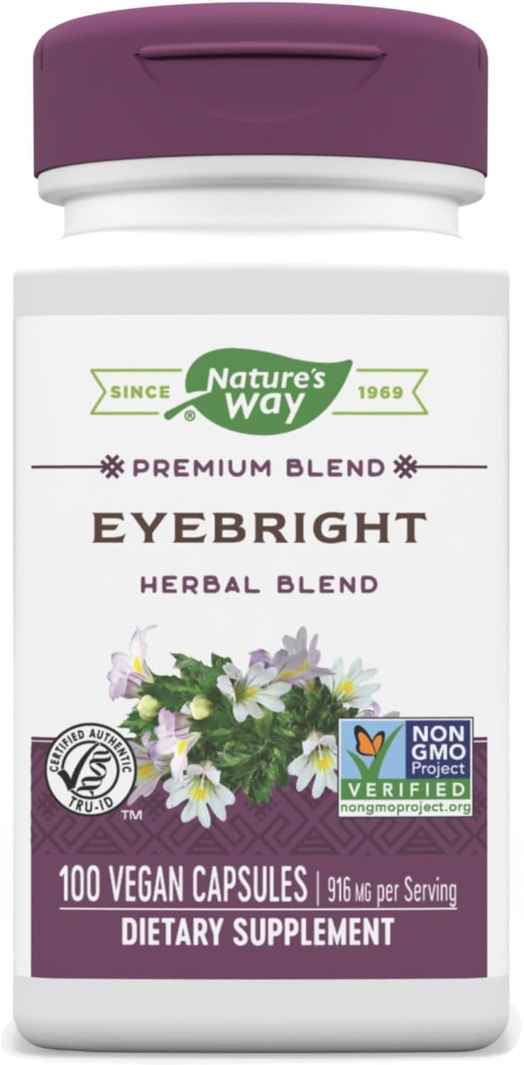 Nature's Way Eyebright Supportive Blend, 458 mg, 100 Capsules - görsel 1