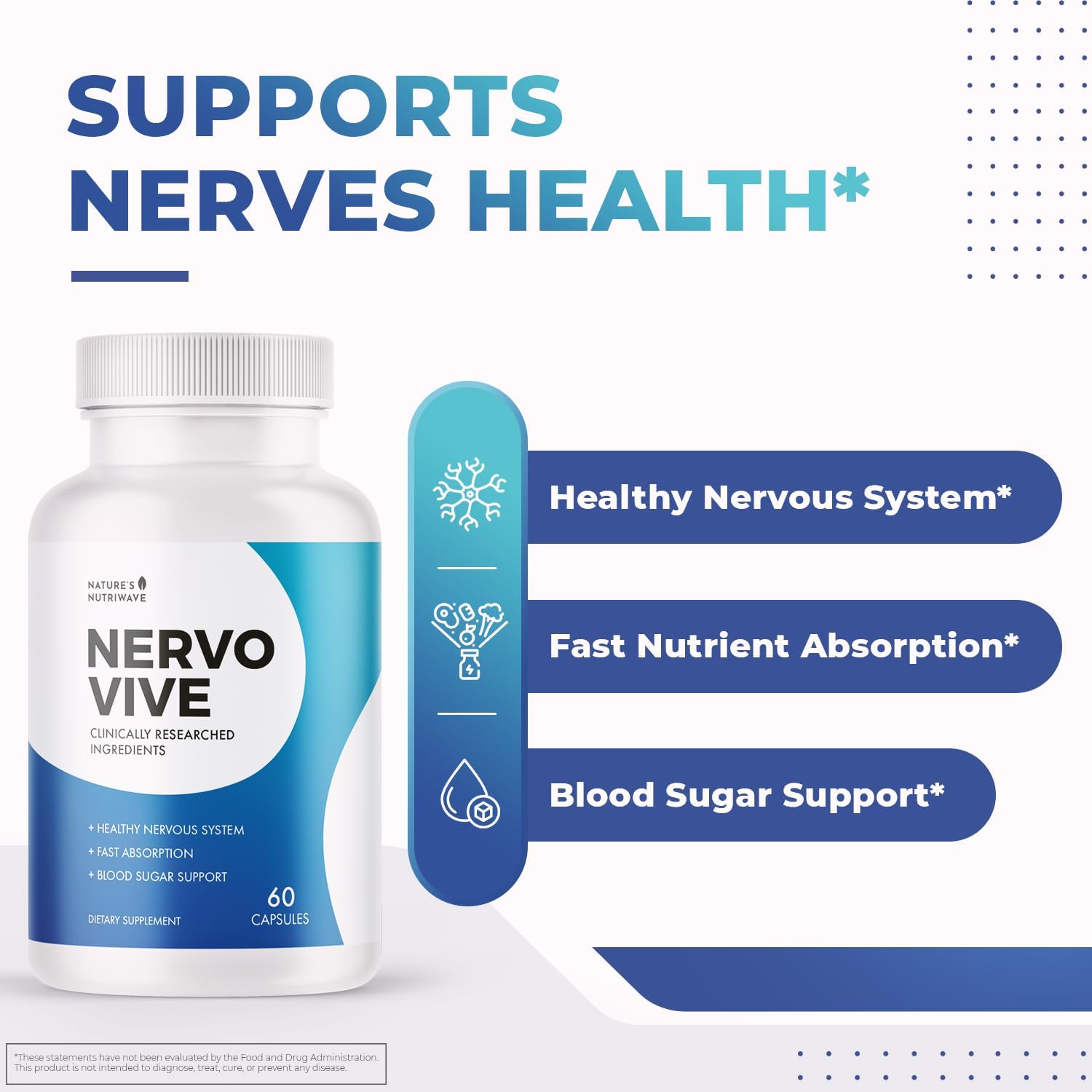 Nervovive – Botanical Capsules, Made in USA – 60 Capsules (6 Month Supply) - görsel 2