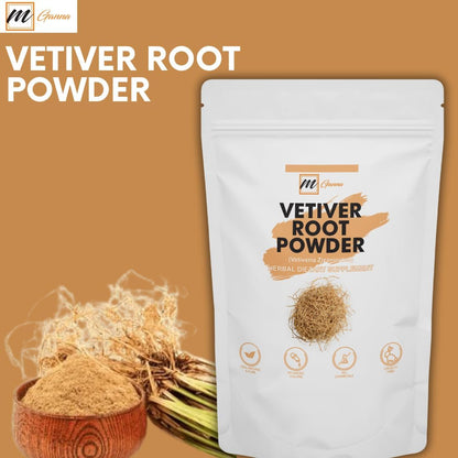 mGanna 100% Natural Vetiver Root Powder (Vetiveria Zizanioides) - 227g
